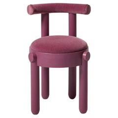 Purple Ash Upholstered Back Dining Chair by BNF Studio