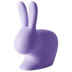 In Stock in Los Angeles, Violet / Purple Baby Rabbit Chair, Made in Italy