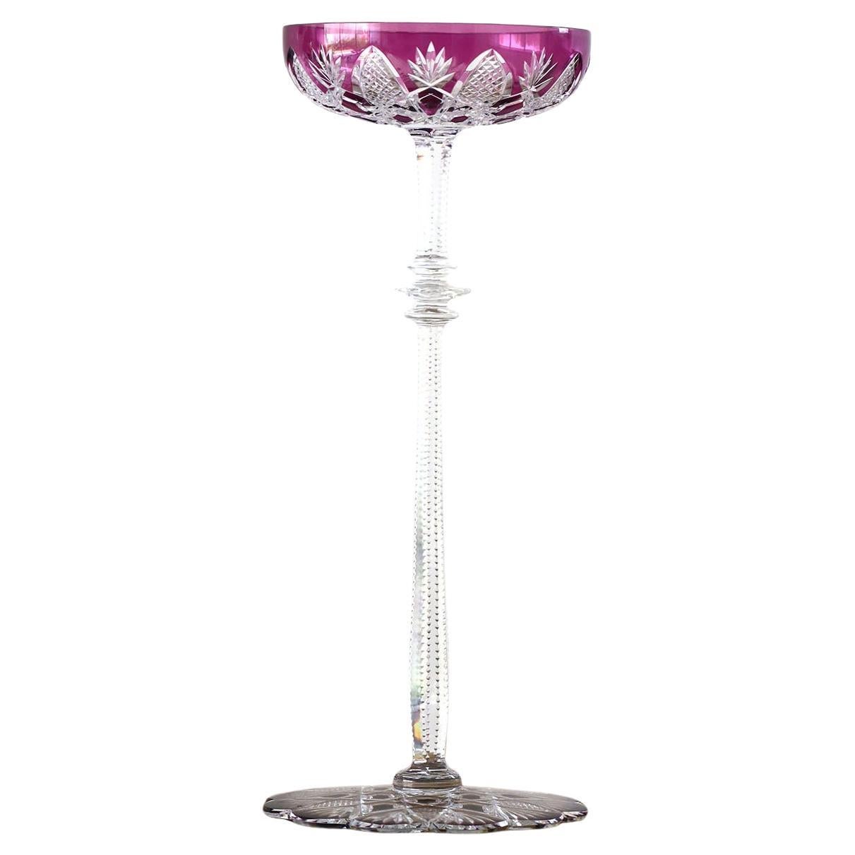 Coupé di champagne Baccarat viola