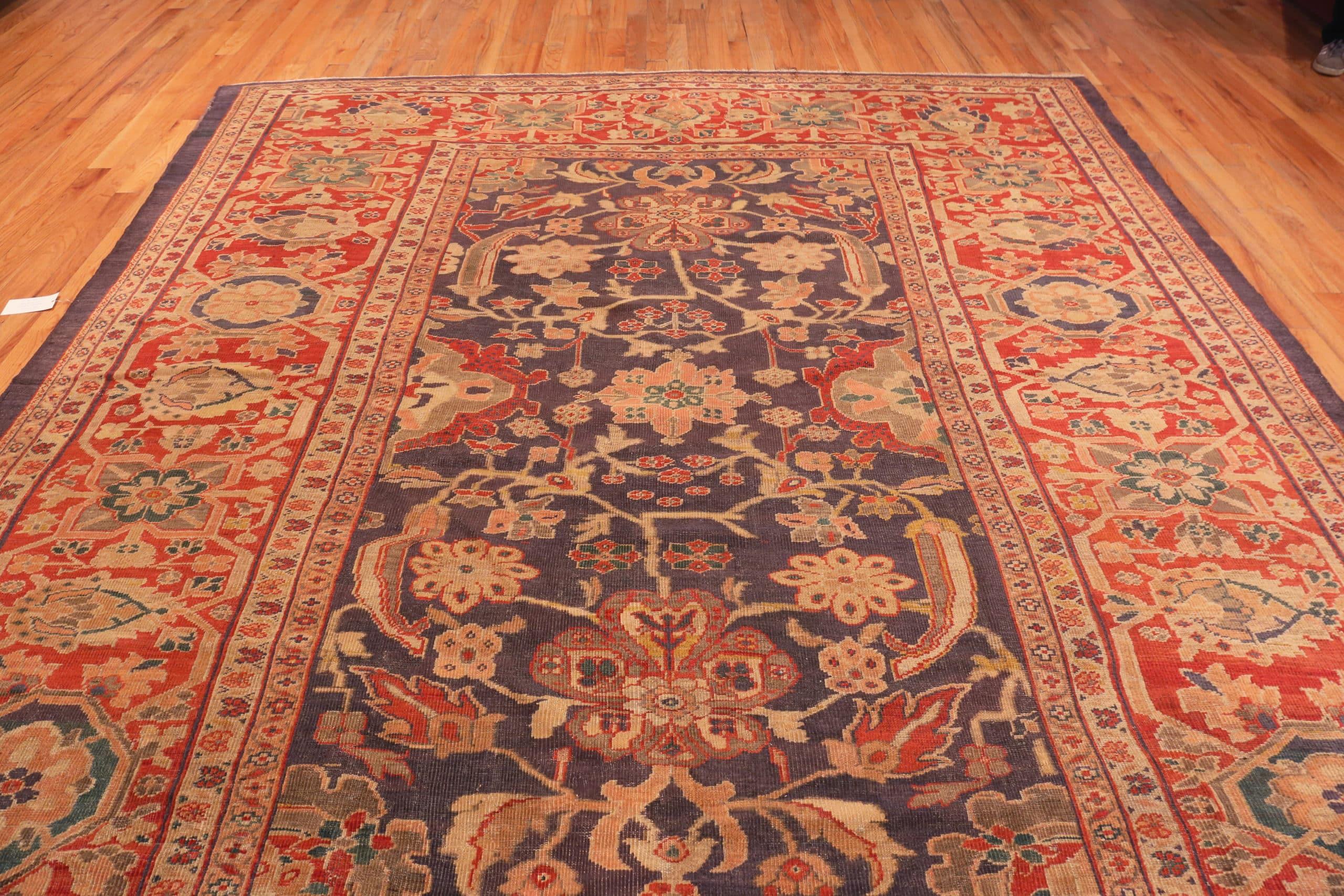 Antique Persian Sultanabad Area Rug. 10 ft 4 in x 14 ft   For Sale 1