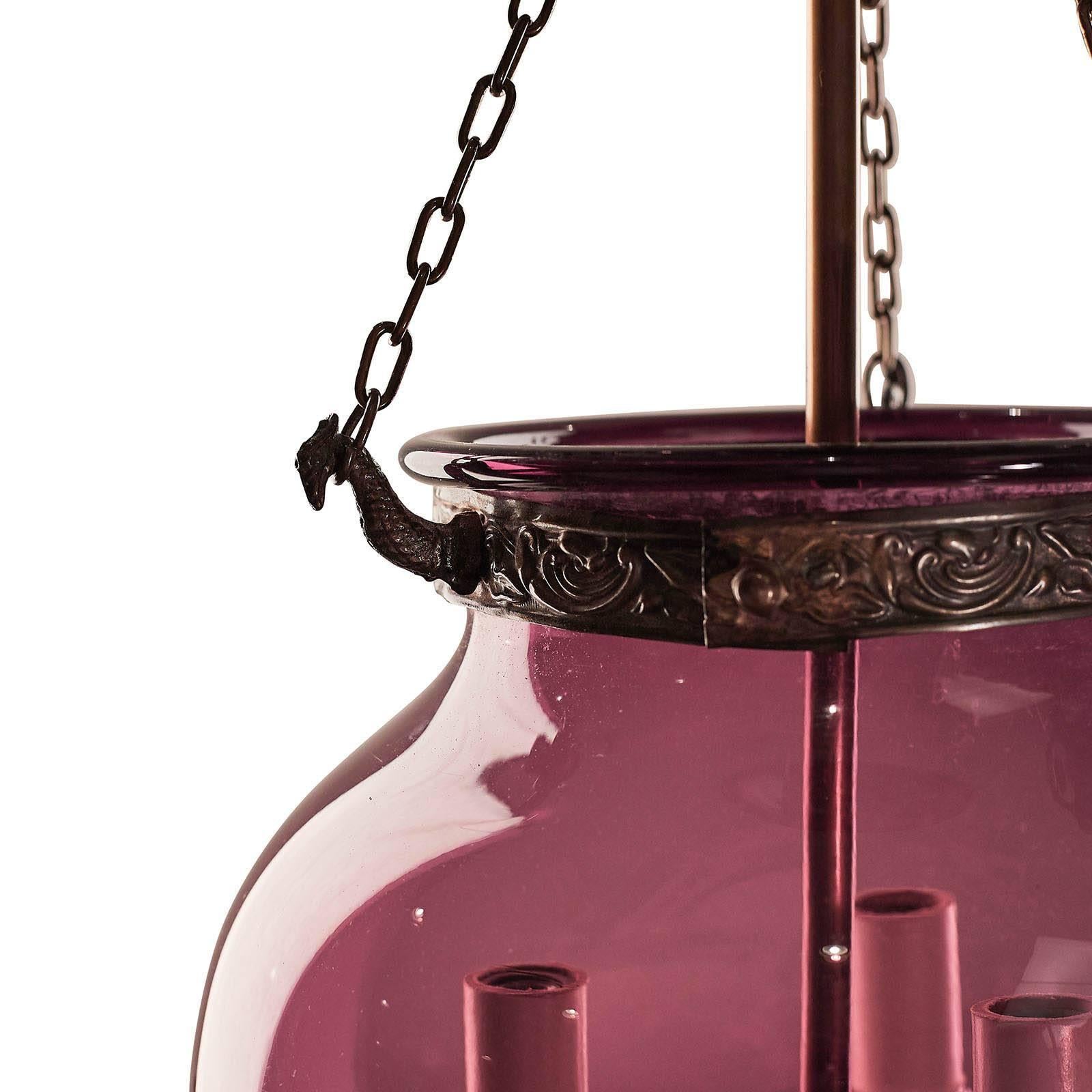 Indian Purple Bell Jar Lantern