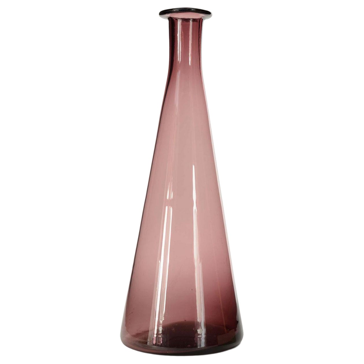 Purple Blown Glass Bud Vase