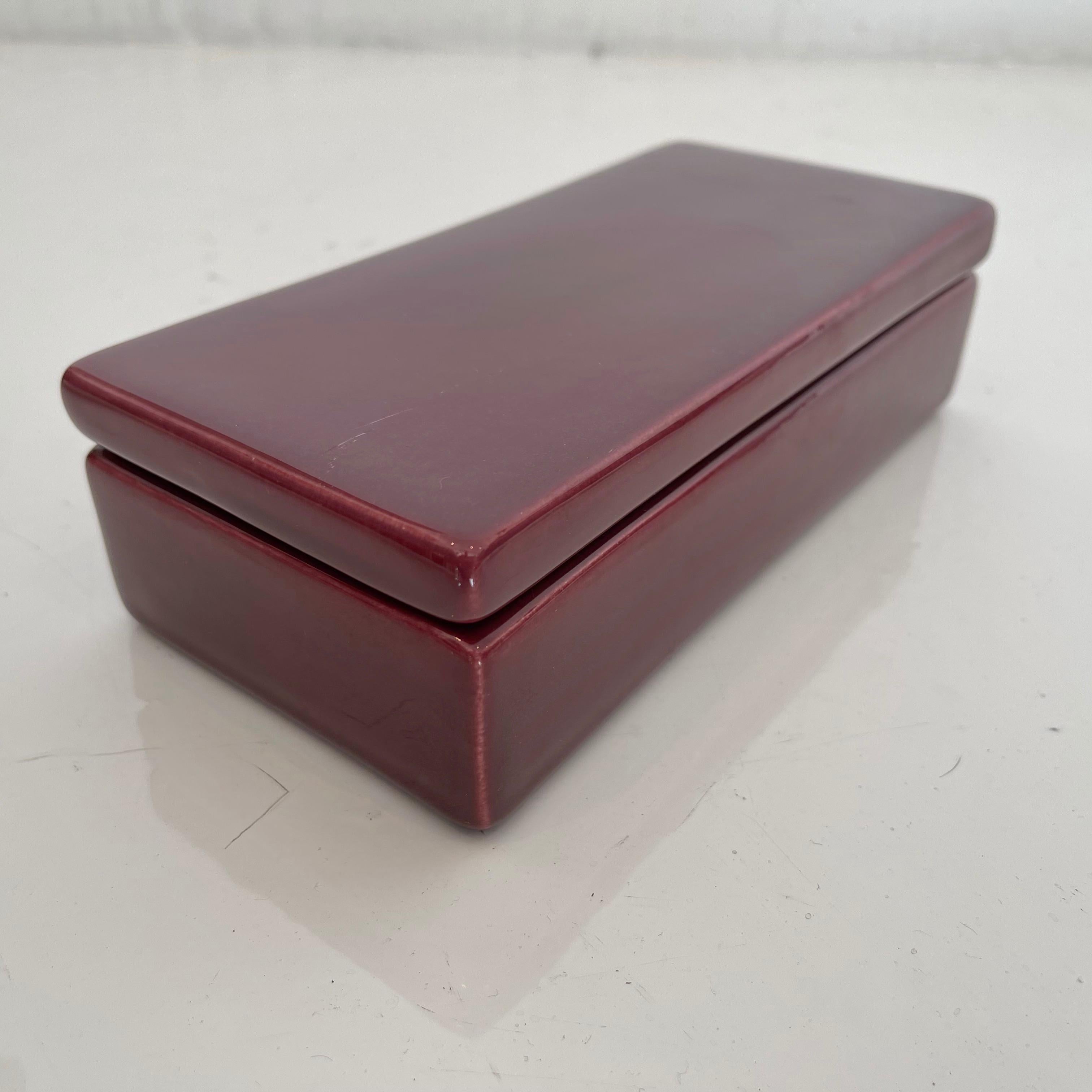 Purple Ceramic Box For Sale 2