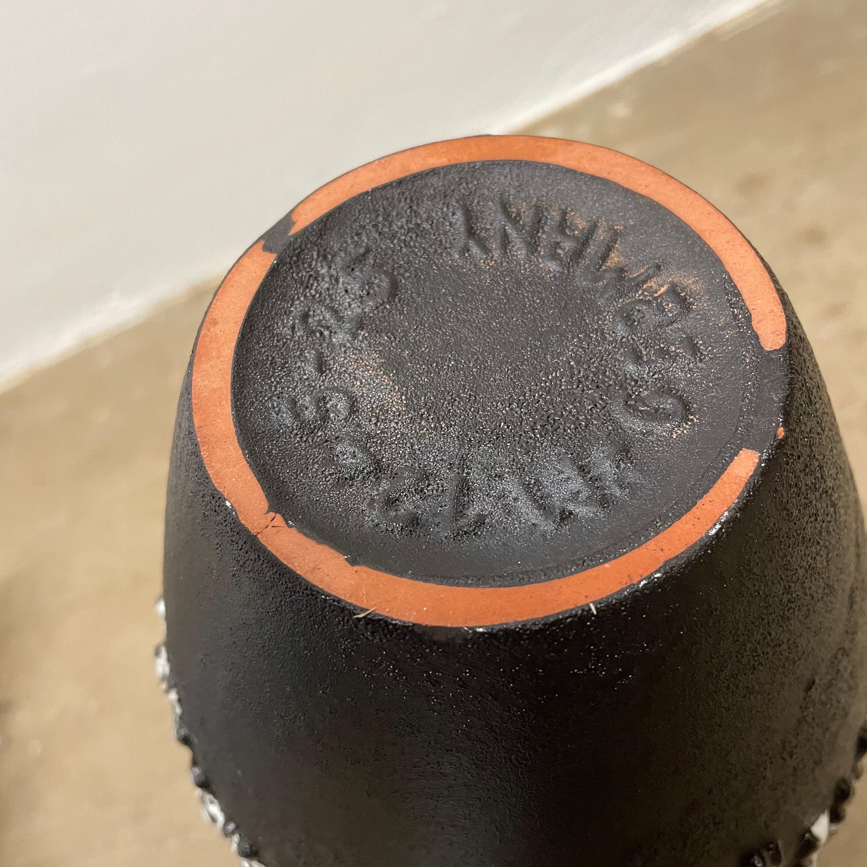 Lila Keramik Brutalist Vase Fett Lava Carstens Tönnieshof, Deutschland, 1970er im Angebot 11
