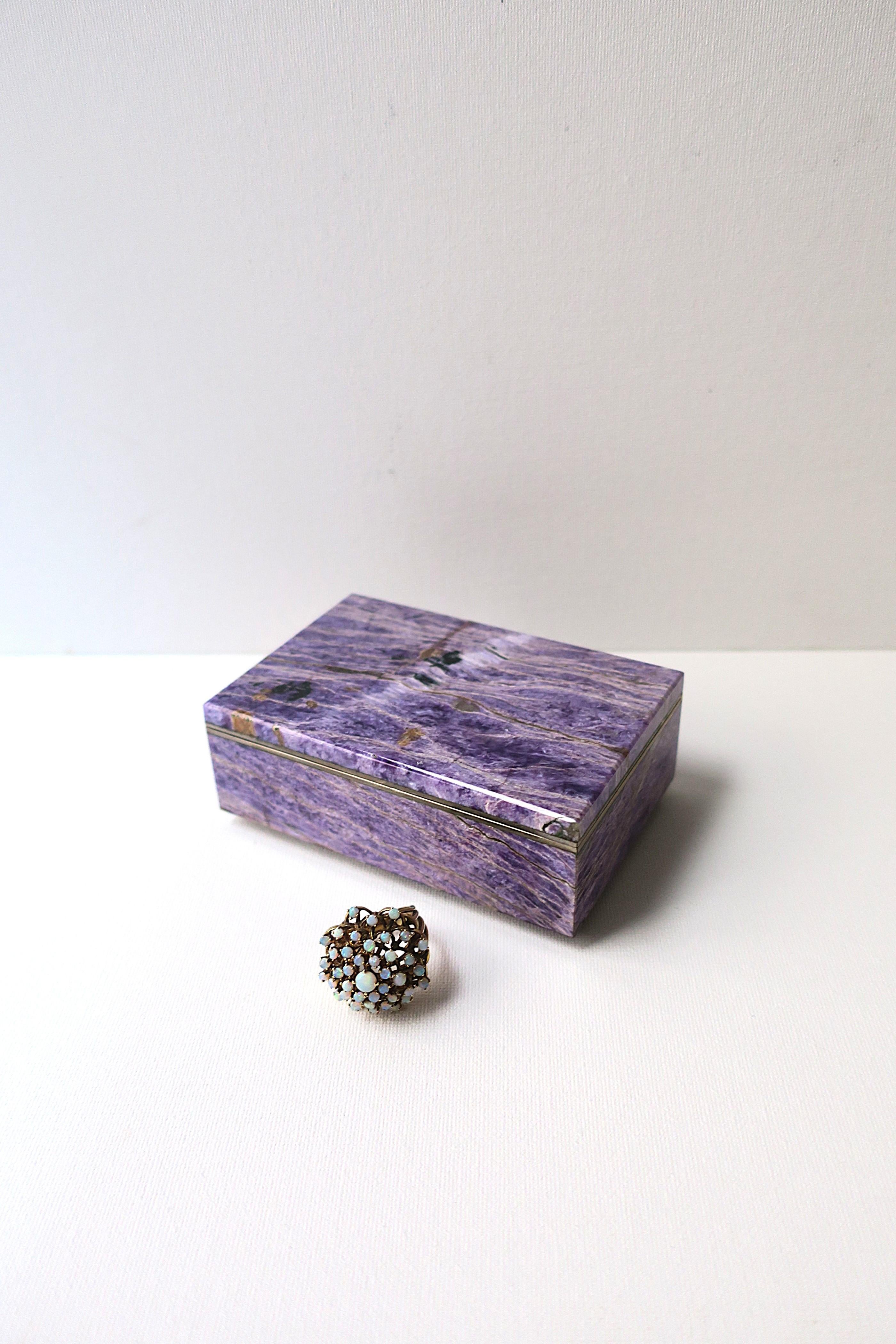 Charoite Jewelry Box For Sale 2
