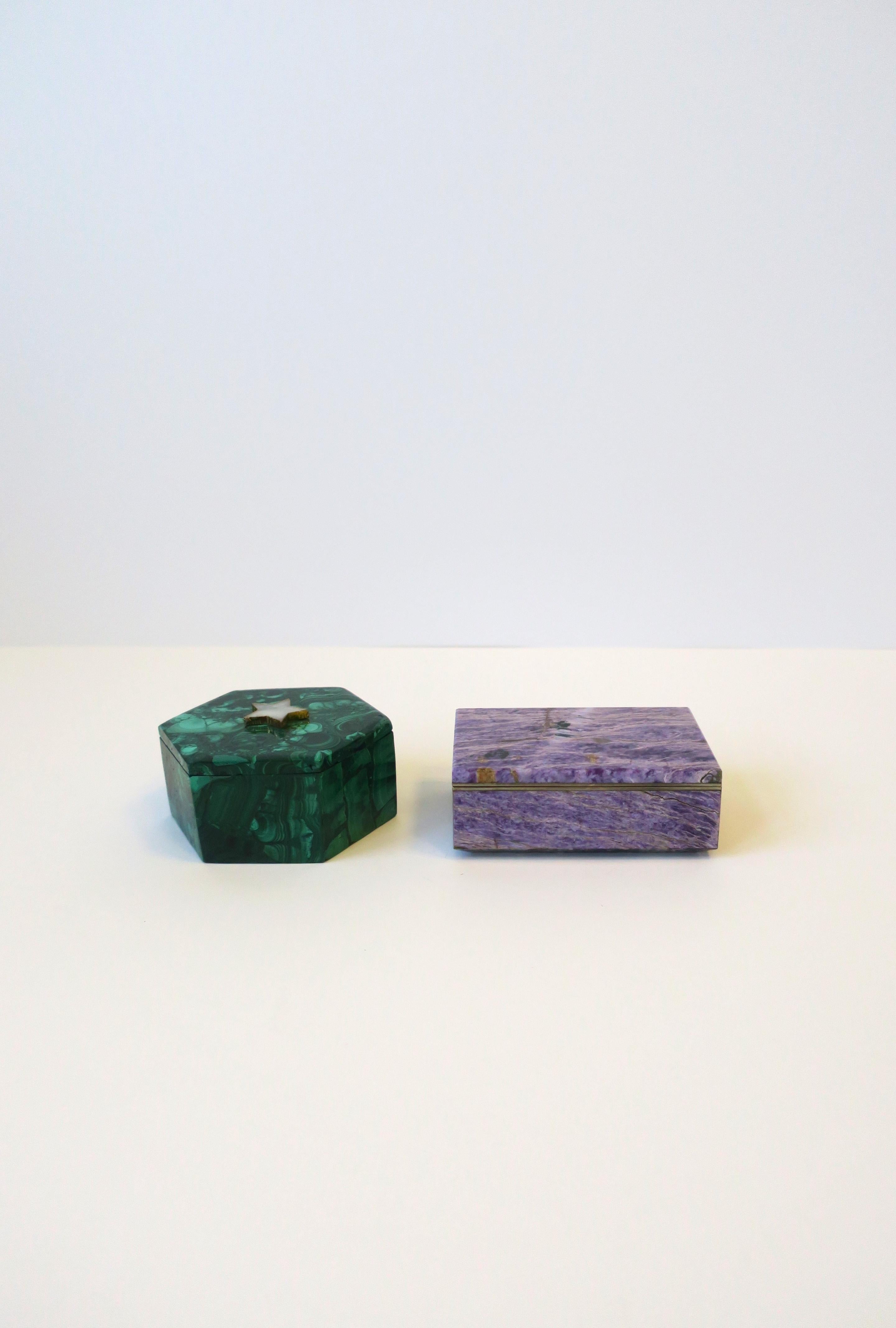Purple Charoite Jewelry Box  For Sale 5