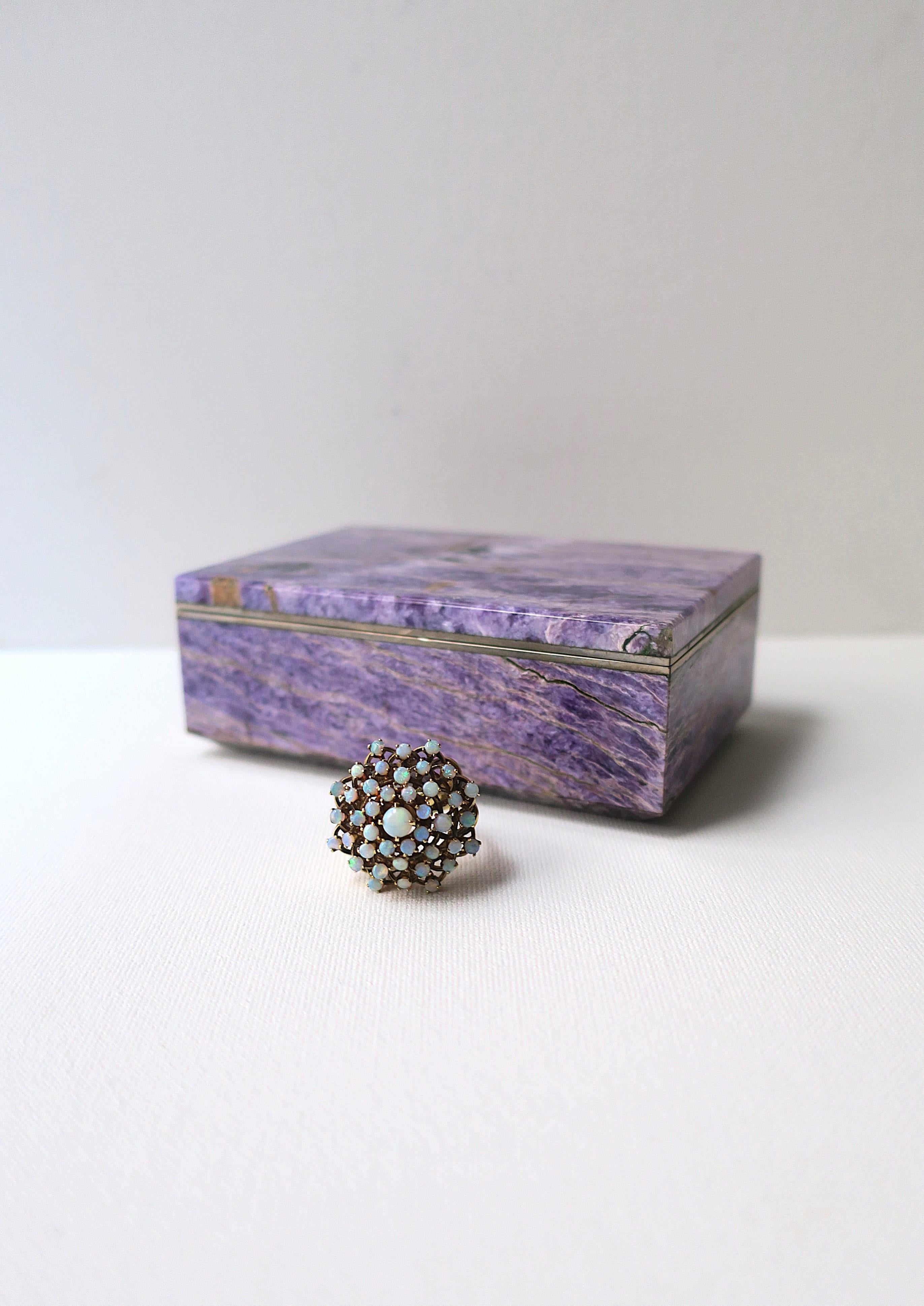 Charoite Jewelry Box For Sale 1