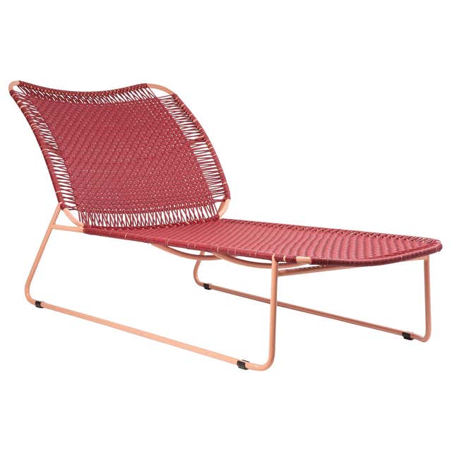 Rattan Sleigh Form Daybed by Ficks Reed at 1stDibs