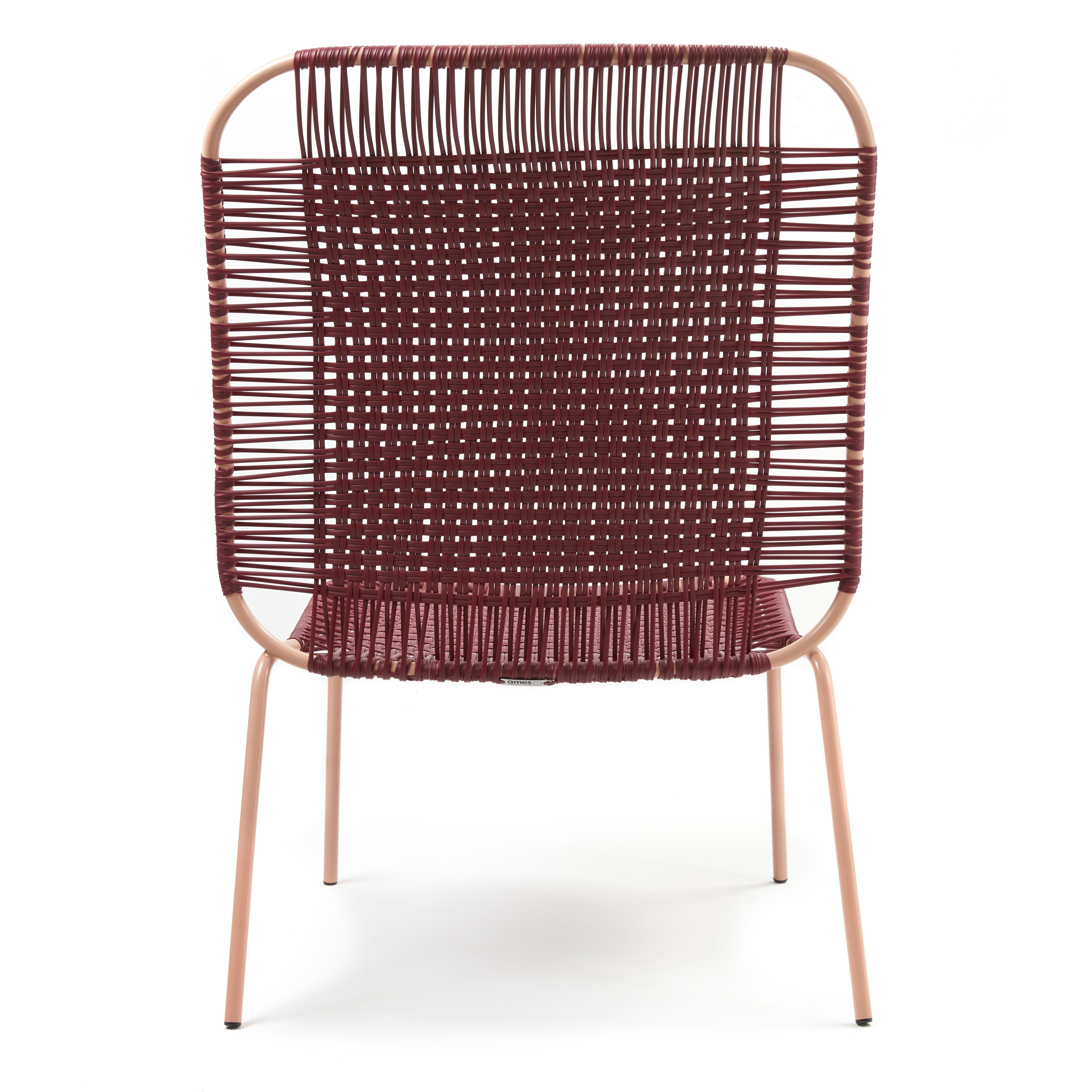 German Purple Cielo Lounge High Chair by Sebastian Herkner For Sale