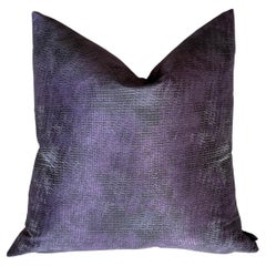 Purple Clash throw pillow in imported silk like fabrics by Mar de Doce