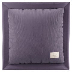 Purple Corduroy Decorative Throw Pillow, Mid-Century Modern Purple Cushion 