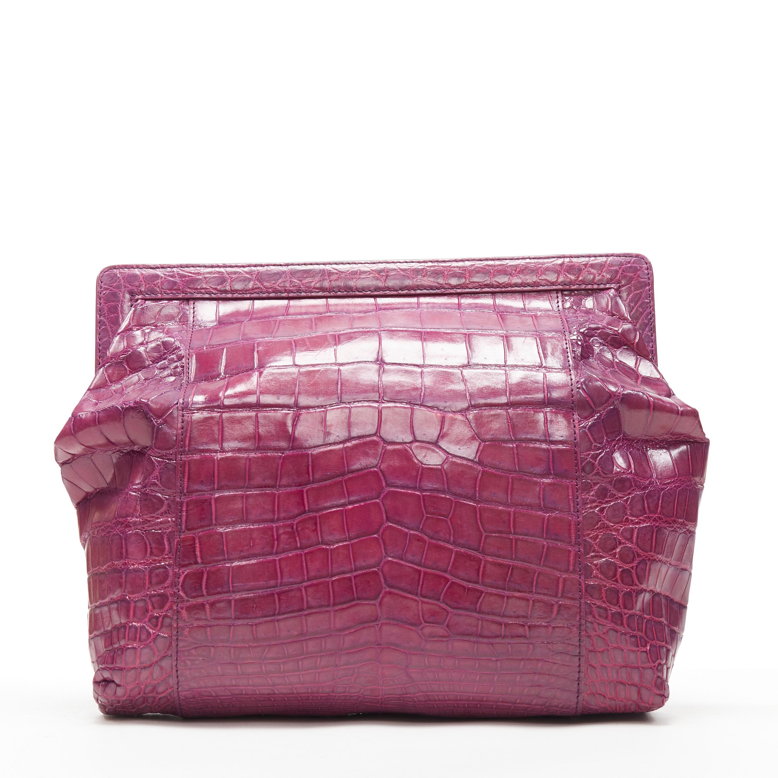 purple pouch bag