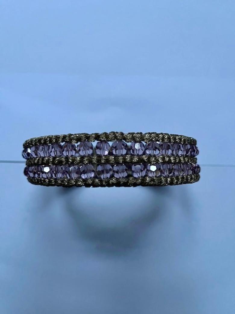 Taglio rotondo Collana e parure di cristalli viola di Daniel Swarovski in vendita