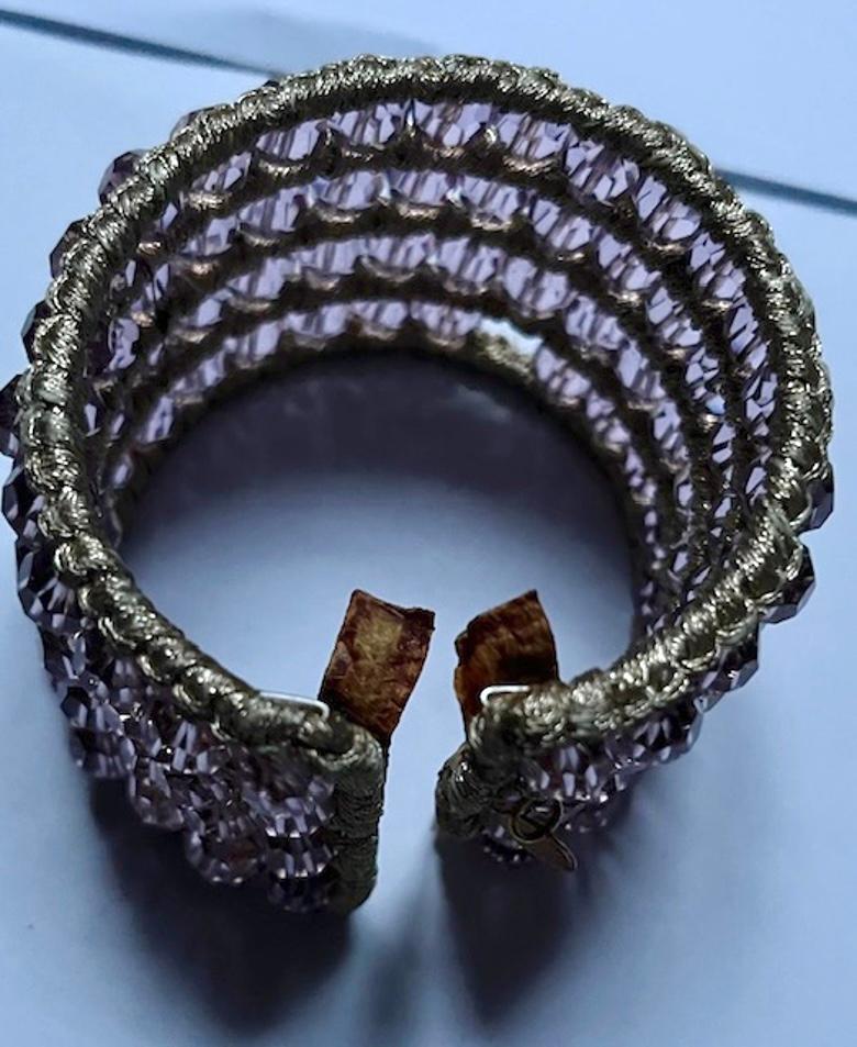 Collana e parure di cristalli viola di Daniel Swarovski in vendita 1