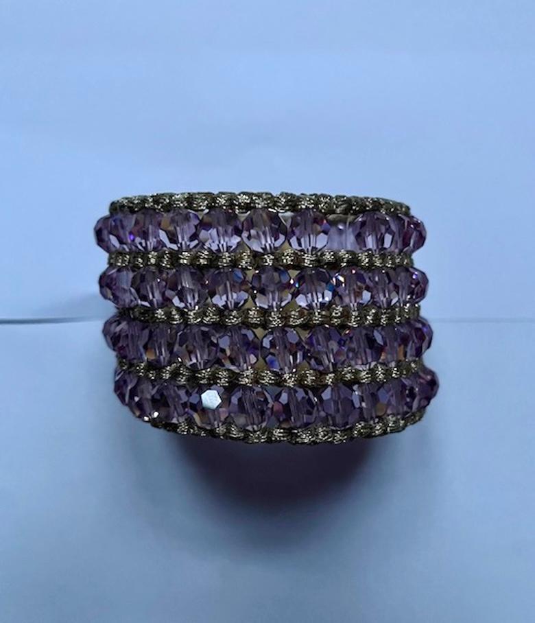 Collana e parure di cristalli viola di Daniel Swarovski in vendita 2