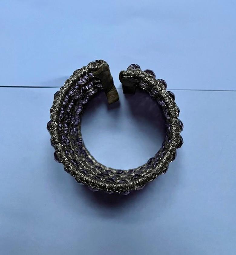 Collana e parure di cristalli viola di Daniel Swarovski in vendita 4