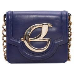 Purple Elie Saab Small Crossbody Bag