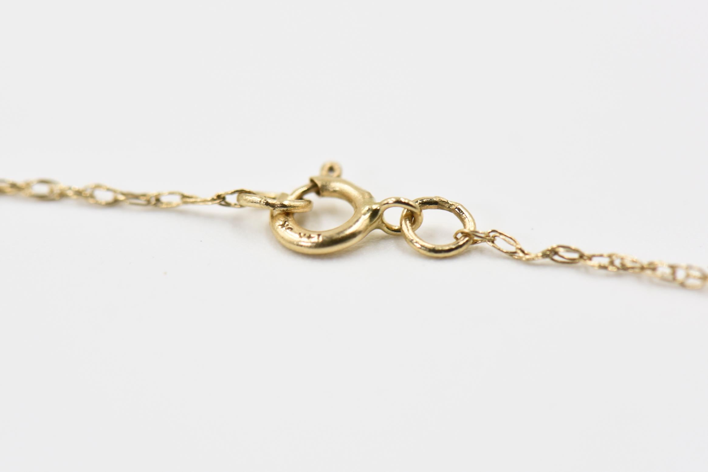 Women's Purple Enamel Daisy Flower Diamond Gold Pendant Necklace by Sandra J Sensations