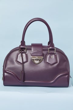 Purple "épis" leather top handle bag LOUIS VUITTON