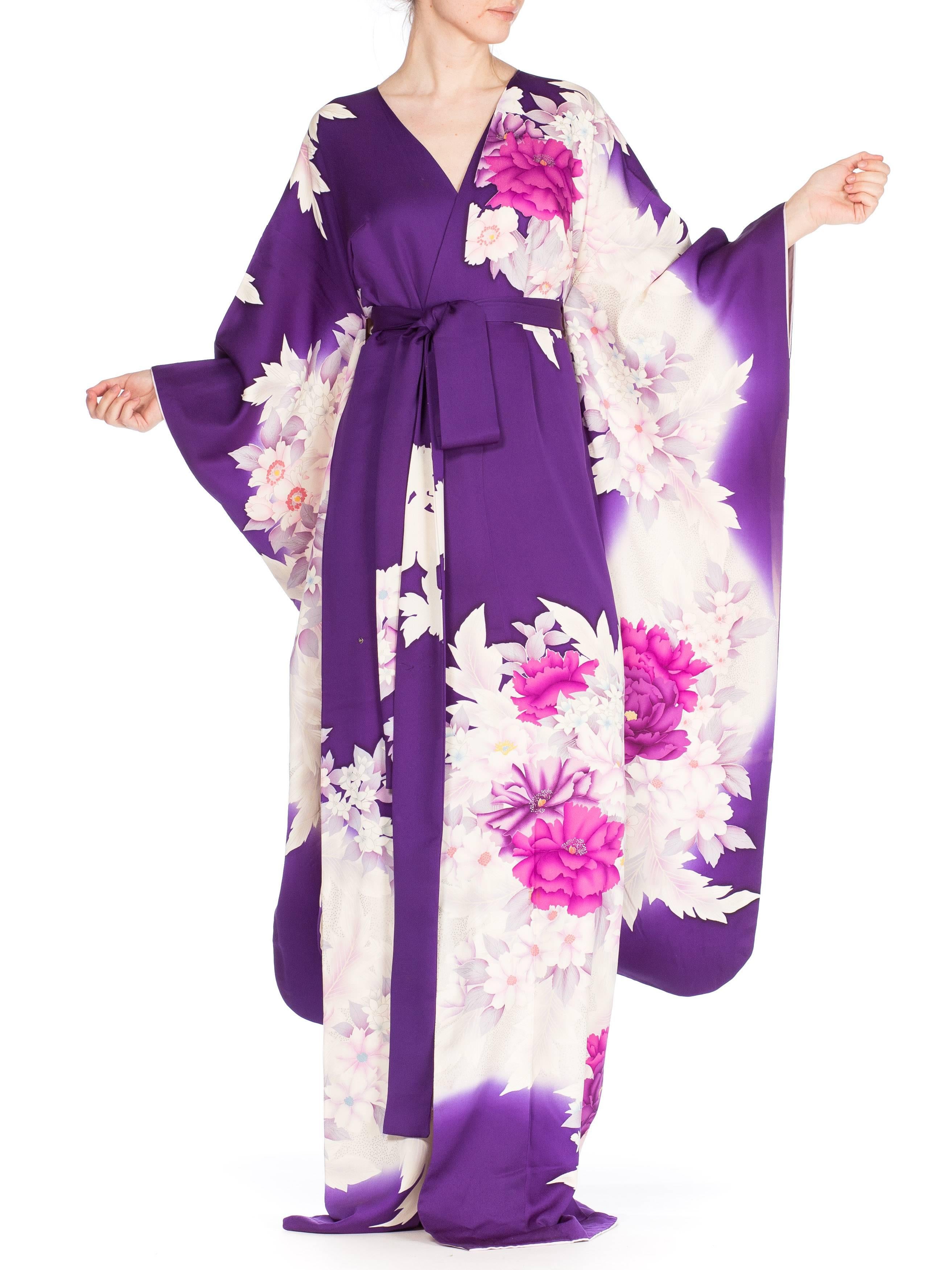 purple japanese dress