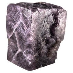 Antique Purple Fluorite Crystal From Caravia-Berbes District, Asturias, Spain