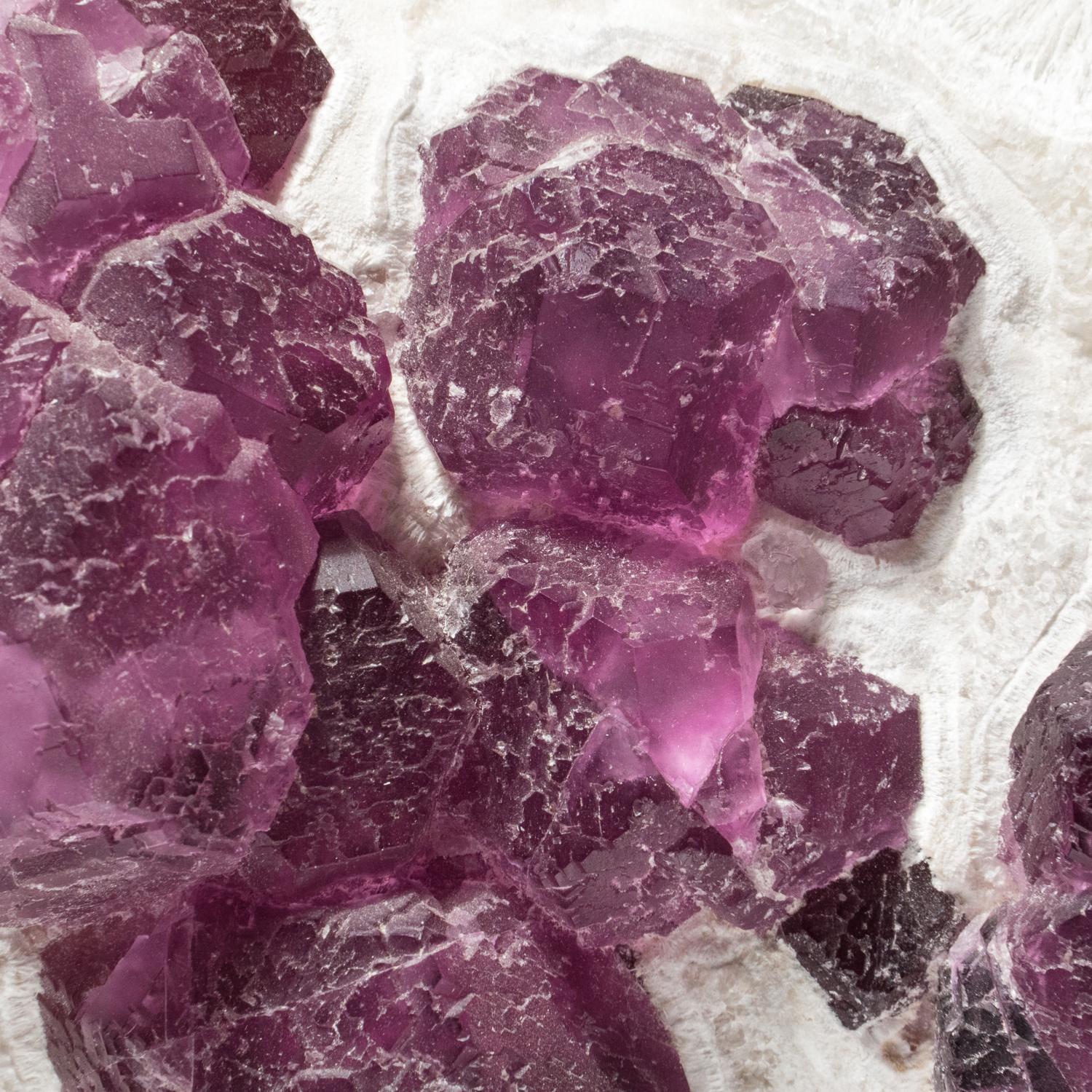 Contemporary Purple Fluorite from De Ann Mine, Jiangxi, China For Sale