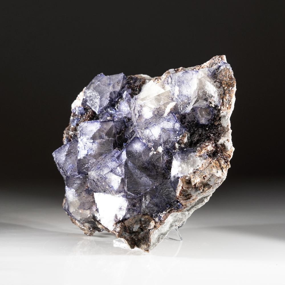 XXIe siècle et contemporain Fluorite pourpre de la mine Elmwoods, Carthage, Smith County, Tennessee (7.8 lbs) en vente