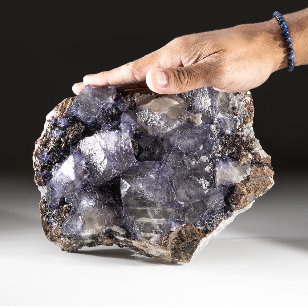 Fluorite pourpre de la mine Elmwoods, Carthage, Smith County, Tennessee (7.8 lbs) en vente 2