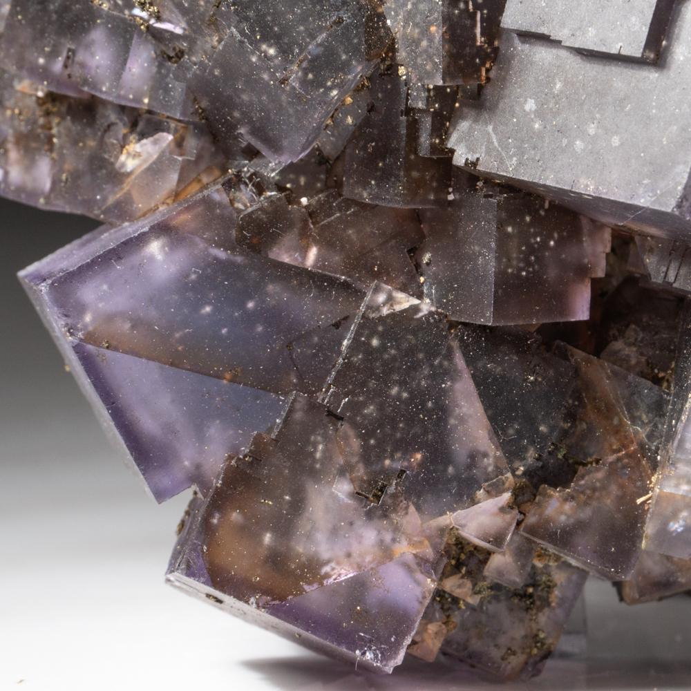 Purple Fluorite from Elmwood Mine, Carthage, Smith County, Tennessee In Excellent Condition For Sale In New York, NY