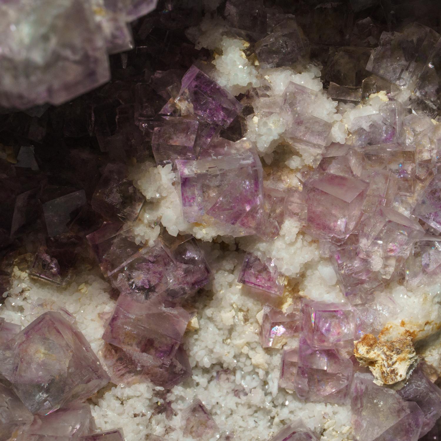 Purple Fluorite from Minggang Mine, Henan Province, China (11.2 lbs) In New Condition For Sale In New York, NY