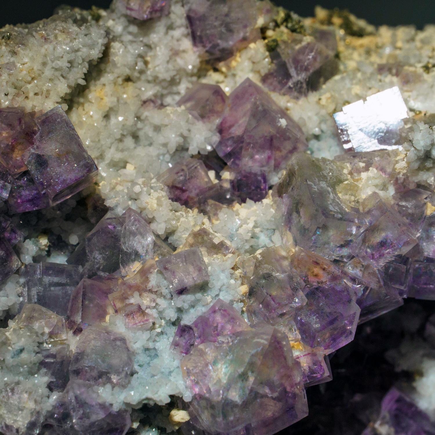 Contemporary Purple Fluorite from Minggang Mine, Henan Province, China (11.2 lbs) For Sale