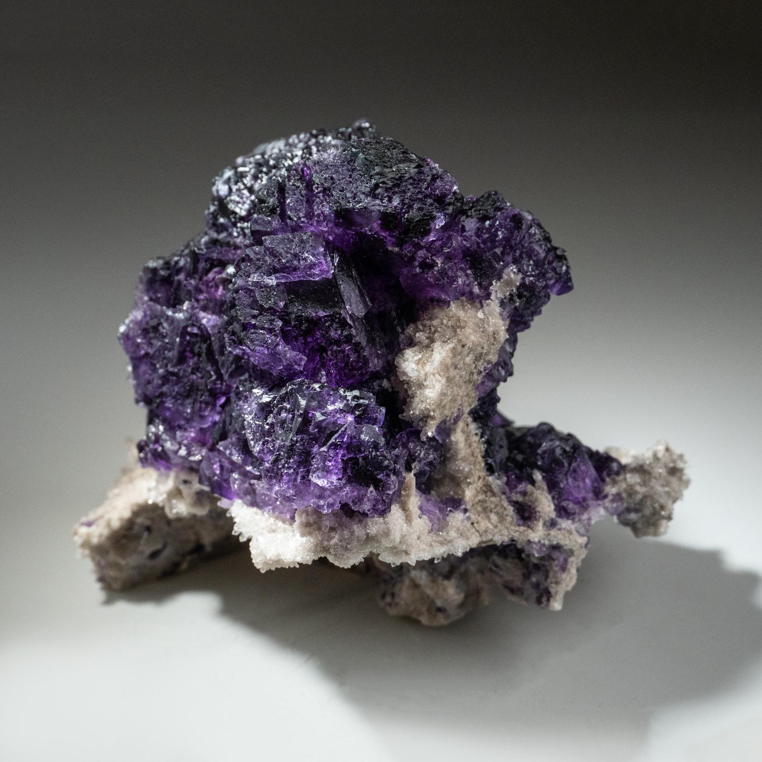 Purple Fluorite from Minggang Mine, Henan Province, China (3.5 lbs) For Sale 1