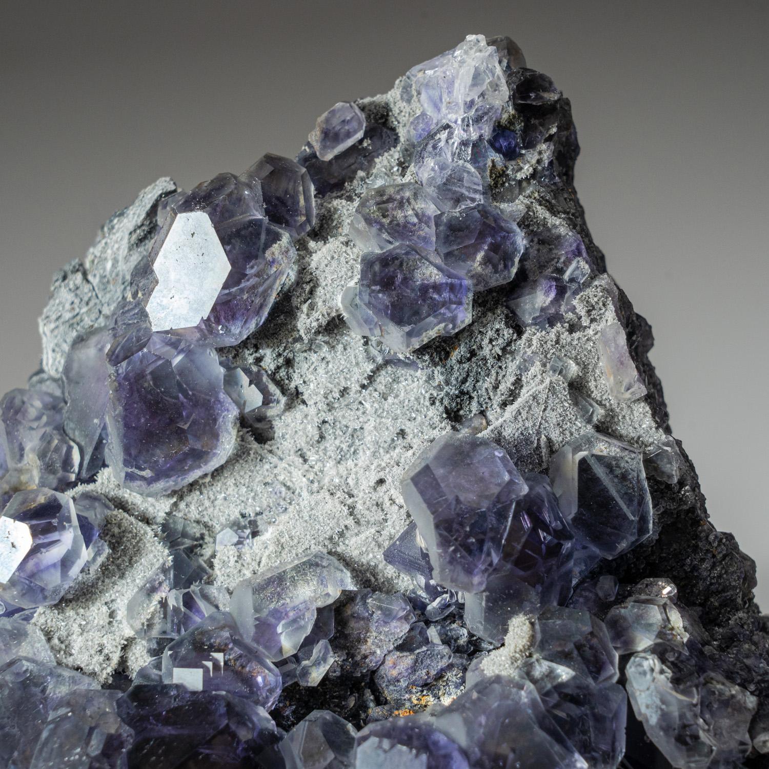 Chinese Purple Fluorite from Minggang Mine, Henan Province, China For Sale