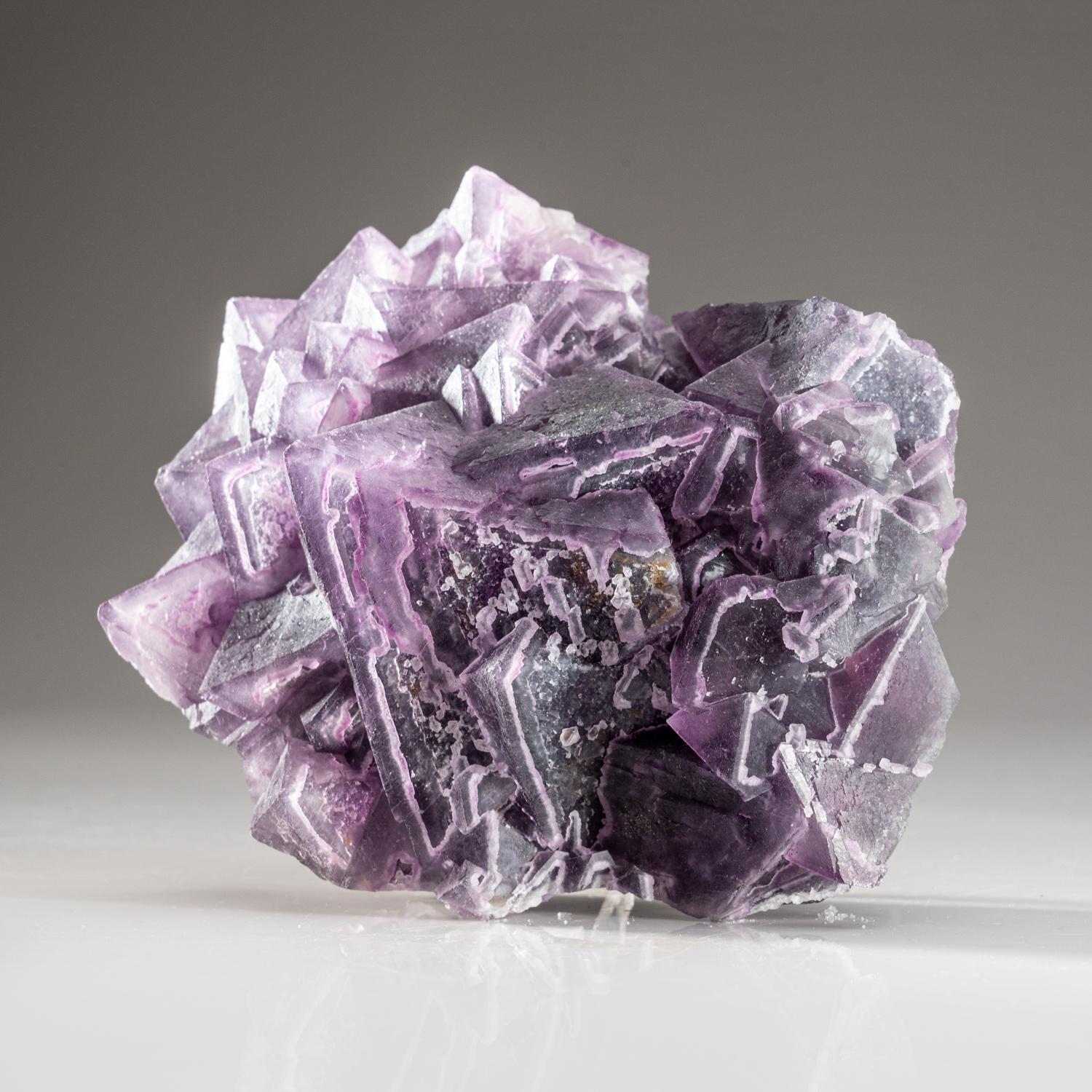 Purple Fluorite From Shangbao Mine, Hunan, China In New Condition For Sale In New York, NY