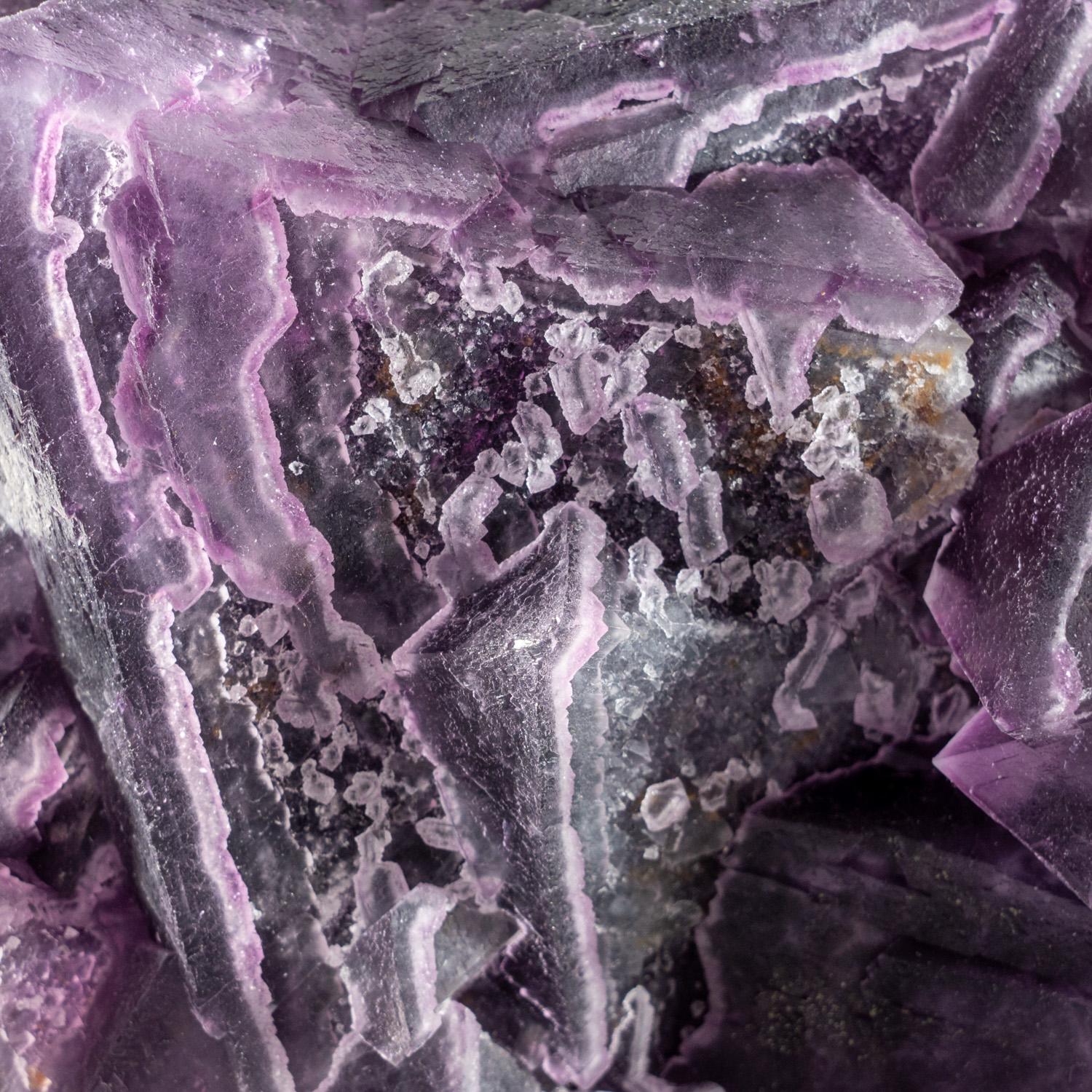 Contemporary Purple Fluorite From Shangbao Mine, Hunan, China For Sale