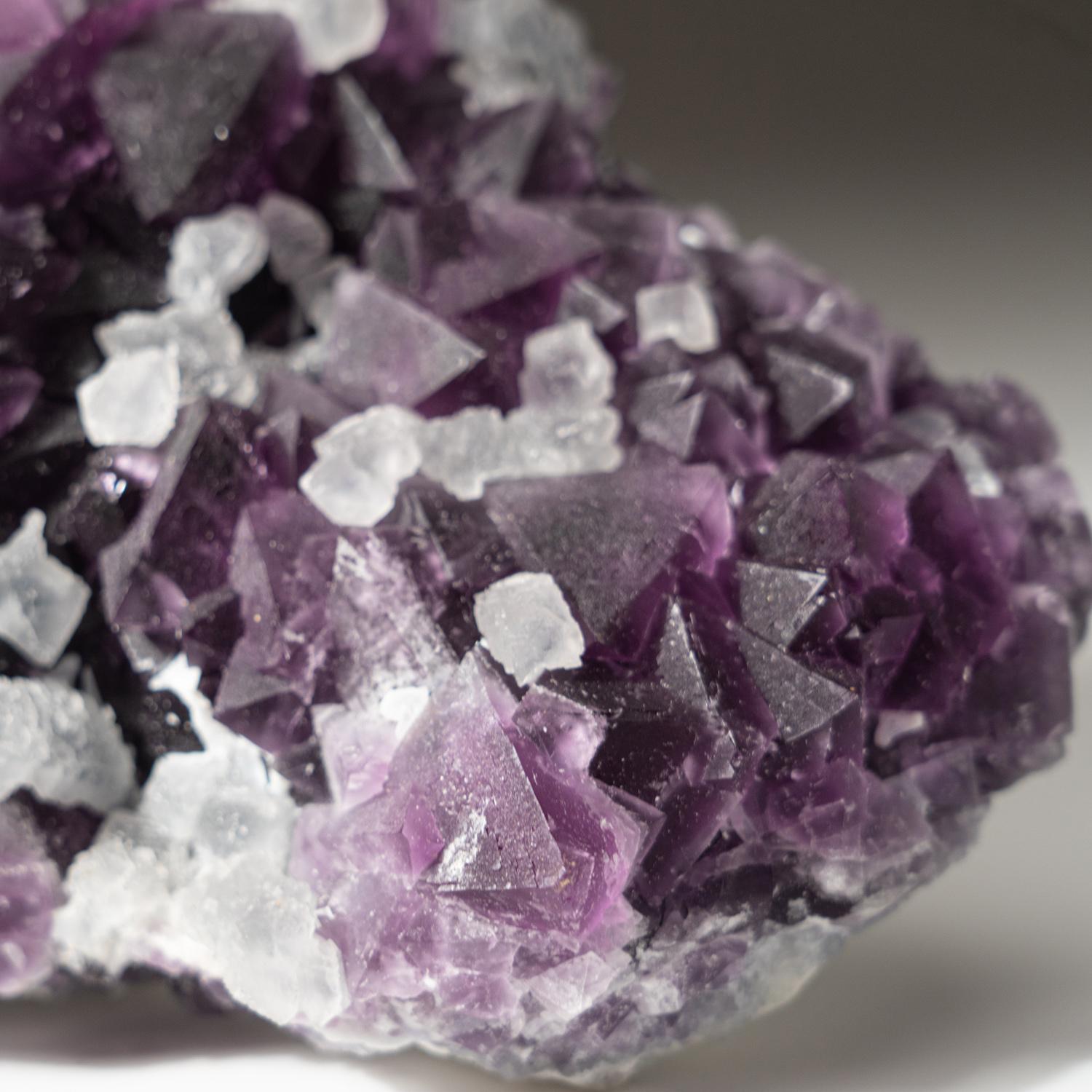 Purple Fluorite with Quartz From Jiangxi, China In Excellent Condition For Sale In New York, NY