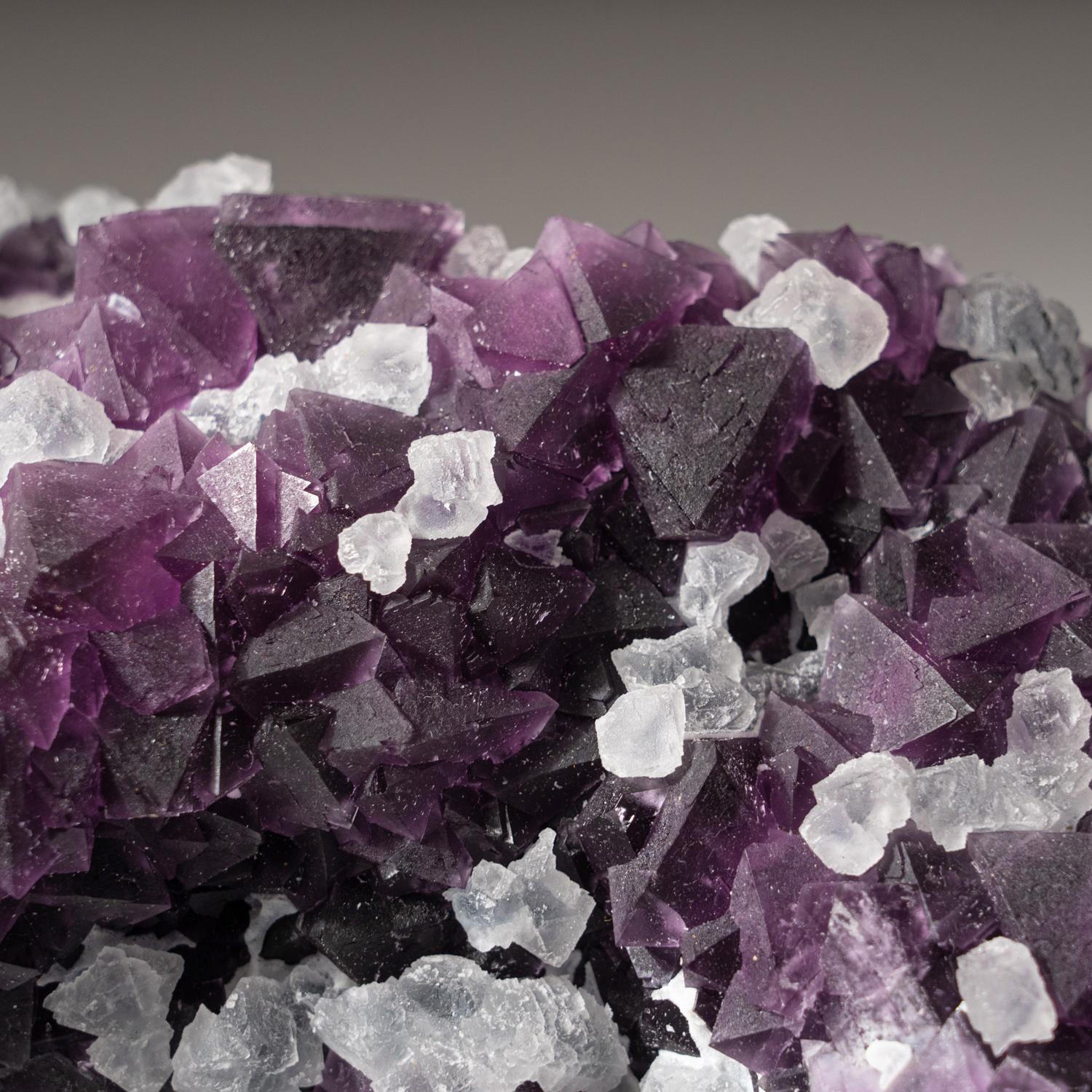 18th Century and Earlier Purple Fluorite with Quartz From Jiangxi, China For Sale