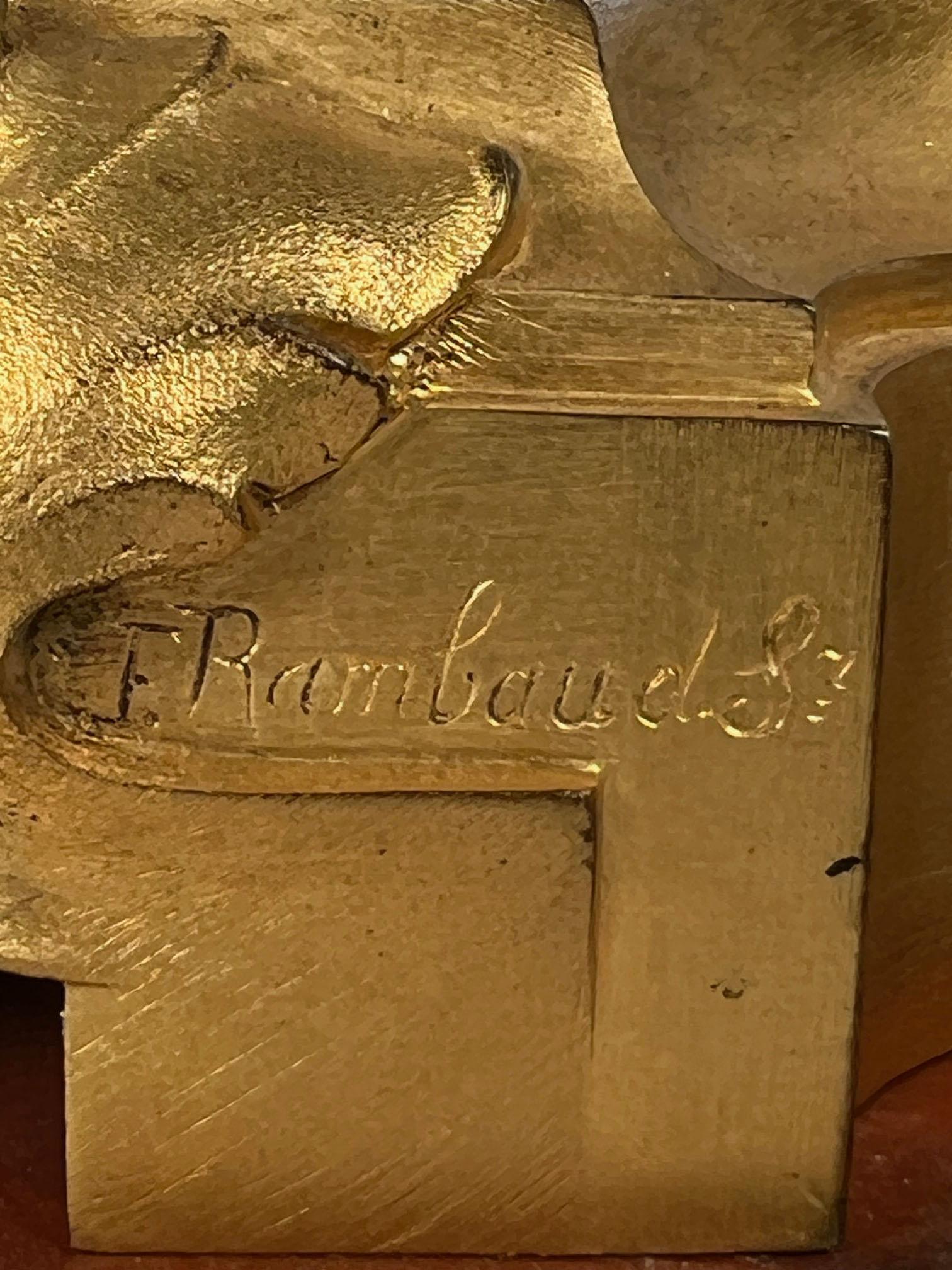 F. Urna in marmo scanalato viola della fine del XIX secolo firmata Rambaud con coperchio in vendita 4