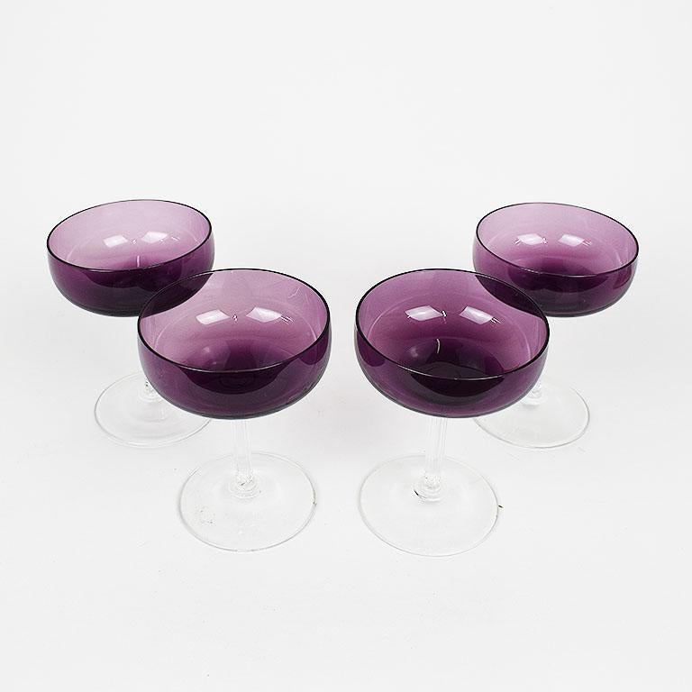 purple fostoria glassware