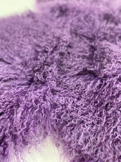 Purple Fur Rug or Throw