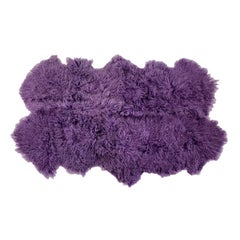 Purple Fur Rug or Throw