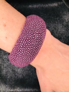 Purple Galuchat Cuff Bracelet