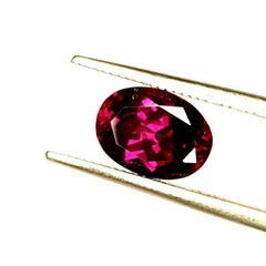 Purple Garnet 2.25Cts Mozambique Certified Oval Rare Grape Garnet Colour Change