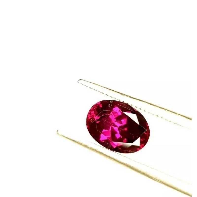 Oval Cut Purple Garnet 2.25Cts Mozambique Certified Oval Rare Grape Garnet Colour Change For Sale