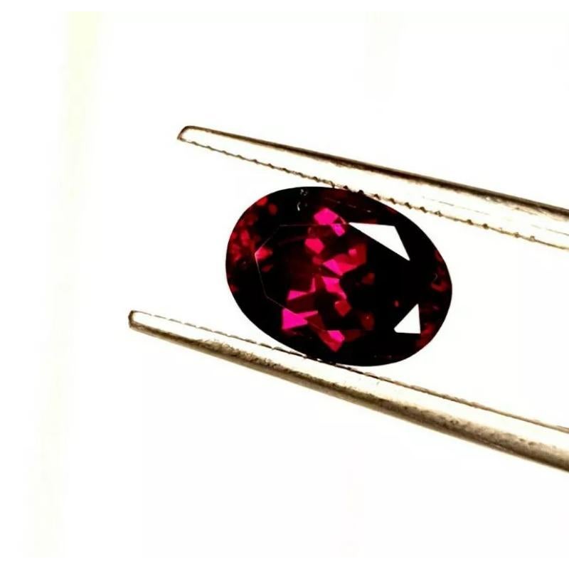 Purple Garnet 2.25Cts Mozambique Certified Oval Rare Grape Garnet Colour Change In New Condition For Sale In Chicago, IL