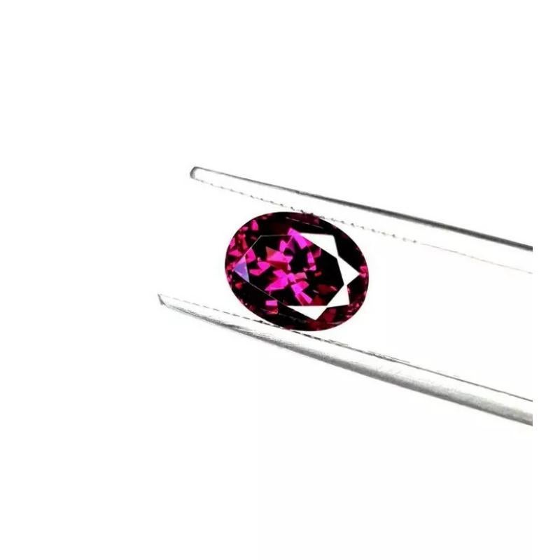Oval Cut Purple Garnet 2.26 Cts Mozambique Purple Garnet colour change Rare Grape Garnet For Sale
