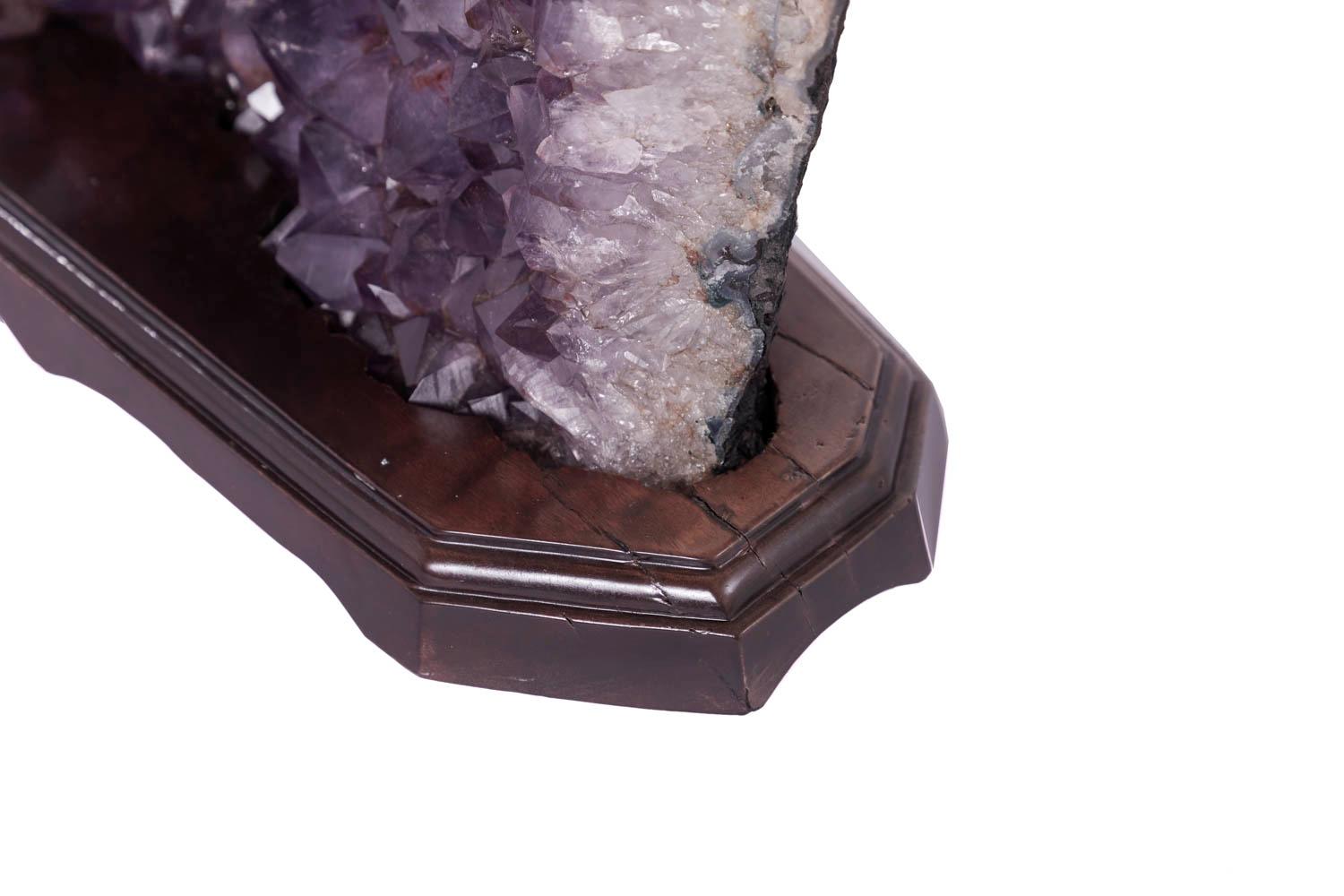 Polished Large Purple Geode Amethyst