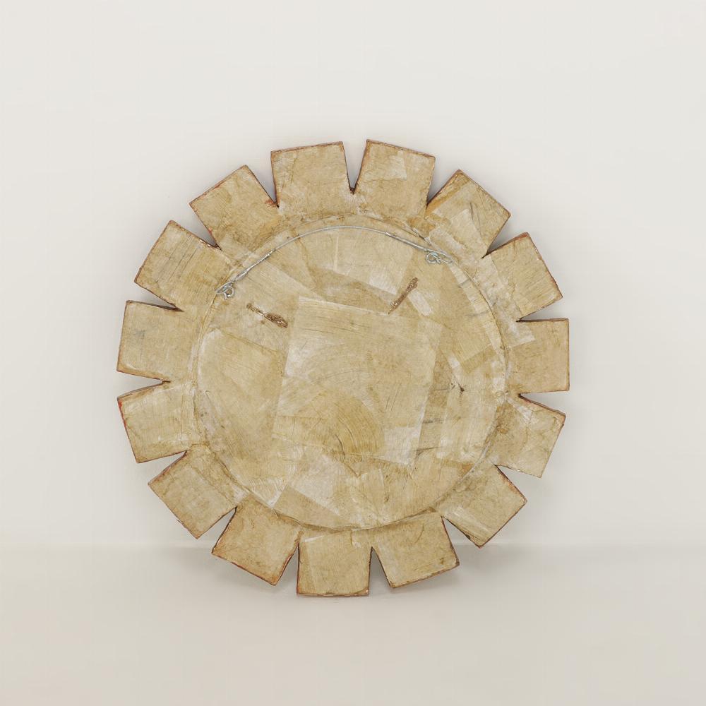 Contemporary Purple Glass Convex Mirror in the 