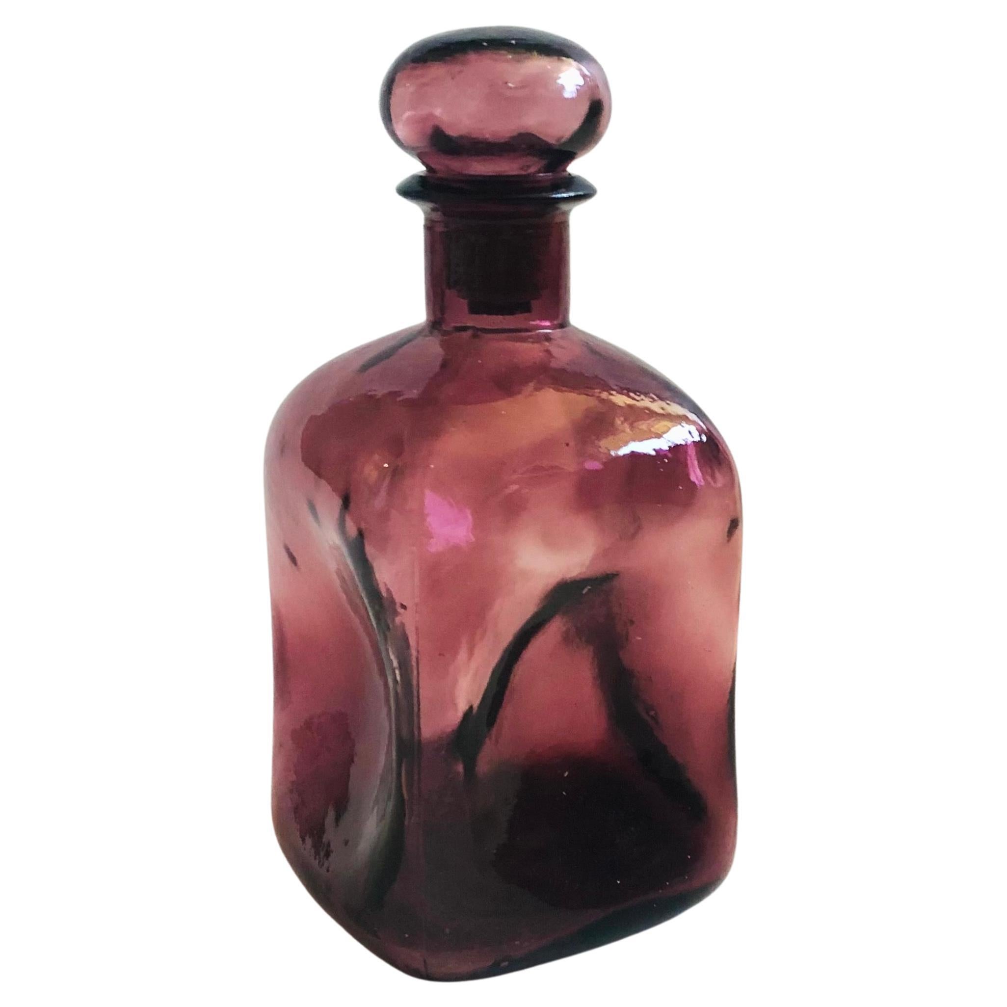 Purple Glass Decanter