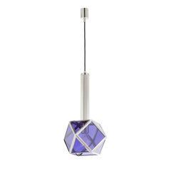 Purple Glass Pendant Lamp